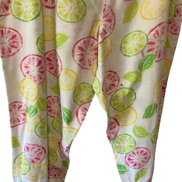 Victoria’s Secret top and pant pajama set with limes citrus fruit print - Picture 13 of 15